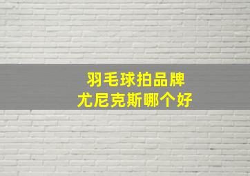 羽毛球拍品牌尤尼克斯哪个好