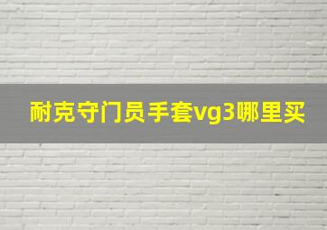 耐克守门员手套vg3哪里买