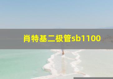 肖特基二极管sb1100