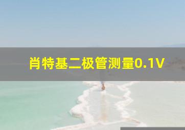 肖特基二极管测量0.1V