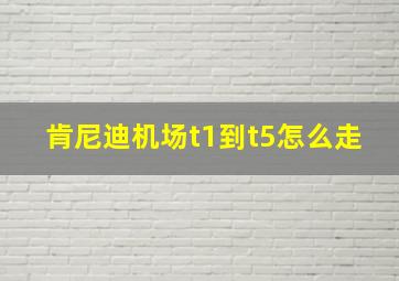 肯尼迪机场t1到t5怎么走