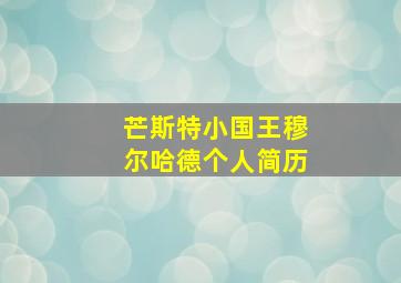 芒斯特小国王穆尔哈德个人简历