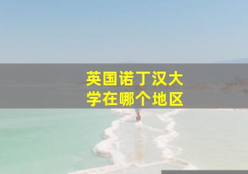 英国诺丁汉大学在哪个地区