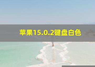 苹果15.0.2键盘白色