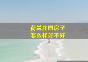 荷兰庄园房子怎么样好不好