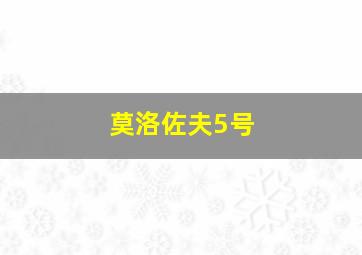 莫洛佐夫5号