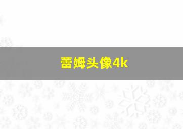 蕾姆头像4k