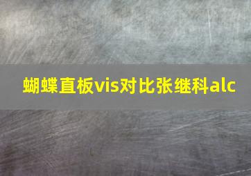 蝴蝶直板vis对比张继科alc