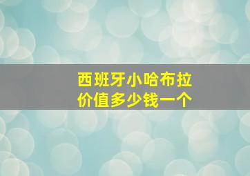 西班牙小哈布拉价值多少钱一个