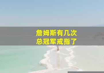 詹姆斯有几次总冠军戒指了