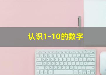 认识1-10的数字