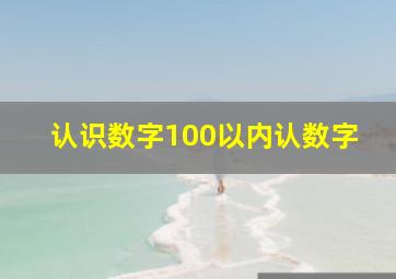 认识数字100以内认数字