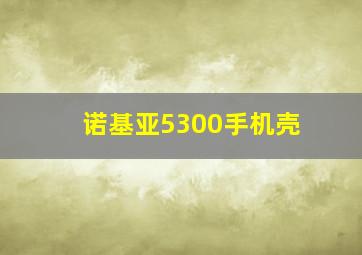 诺基亚5300手机壳