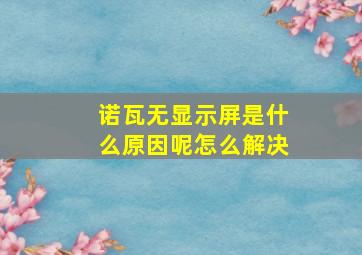 诺瓦无显示屏是什么原因呢怎么解决