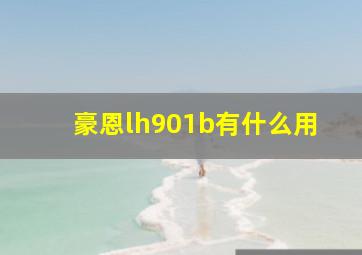 豪恩lh901b有什么用