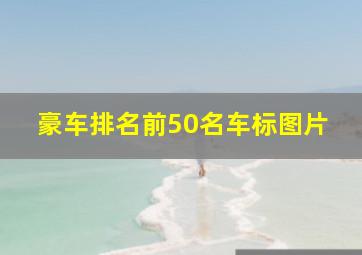 豪车排名前50名车标图片