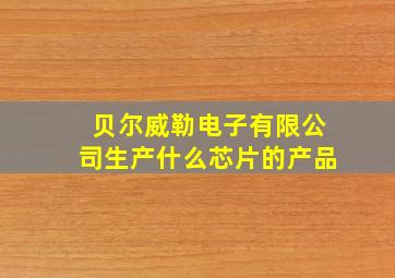 贝尔威勒电子有限公司生产什么芯片的产品