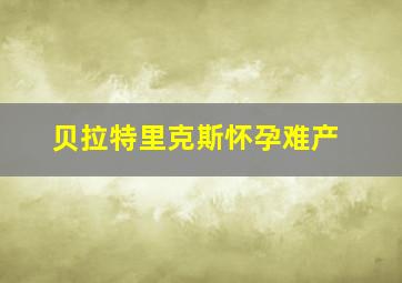 贝拉特里克斯怀孕难产