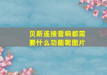 贝斯连接音响都需要什么功能呢图片