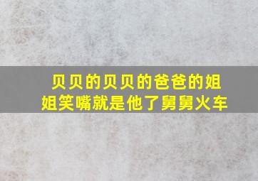 贝贝的贝贝的爸爸的姐姐笑嘴就是他了舅舅火车