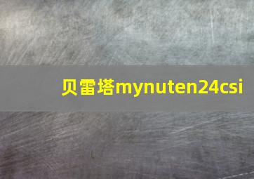 贝雷塔mynuten24csi