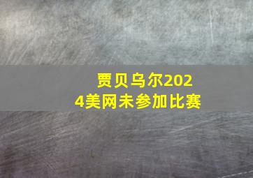 贾贝乌尔2024美网未参加比赛