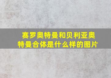 赛罗奥特曼和贝利亚奥特曼合体是什么样的图片