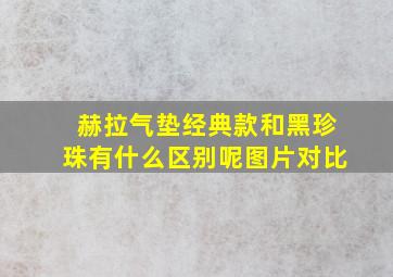 赫拉气垫经典款和黑珍珠有什么区别呢图片对比