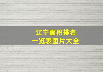 辽宁面积排名一览表图片大全