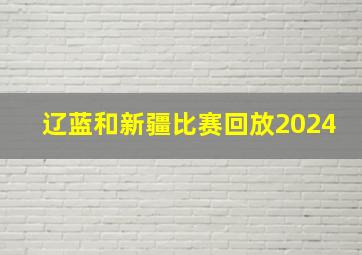 辽蓝和新疆比赛回放2024