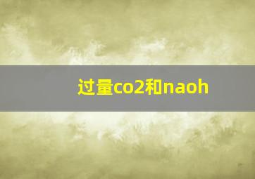 过量co2和naoh