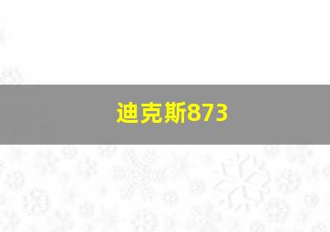 迪克斯873