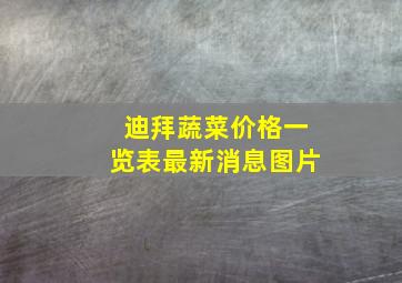 迪拜蔬菜价格一览表最新消息图片