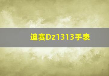 迪赛Dz1313手表