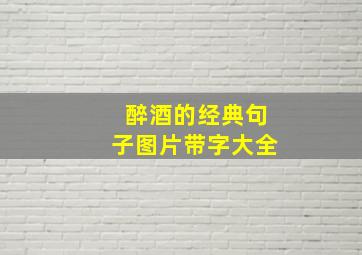 醉酒的经典句子图片带字大全