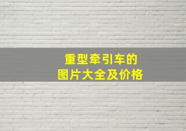 重型牵引车的图片大全及价格