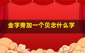 金字旁加一个贝念什么字