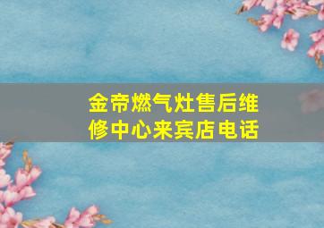 金帝燃气灶售后维修中心来宾店电话