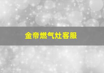 金帝燃气灶客服