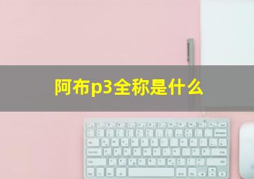 阿布p3全称是什么