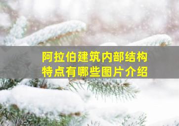 阿拉伯建筑内部结构特点有哪些图片介绍