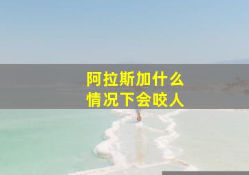 阿拉斯加什么情况下会咬人