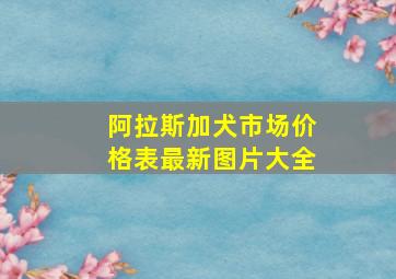 阿拉斯加犬市场价格表最新图片大全