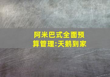 阿米巴式全面预算管理:天鹅到家