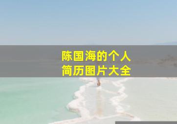 陈国海的个人简历图片大全