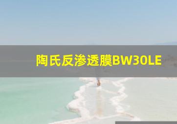 陶氏反渗透膜BW30LE