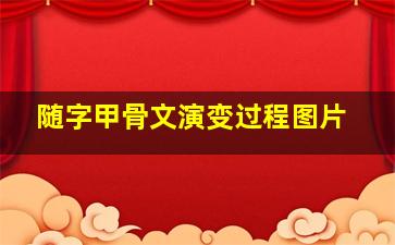 随字甲骨文演变过程图片