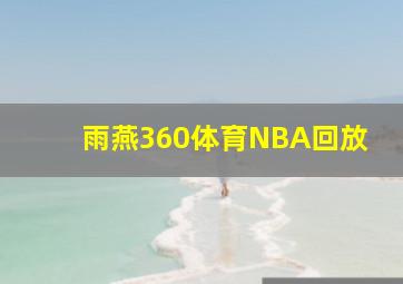 雨燕360体育NBA回放