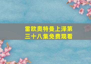 雷欧奥特曼上泽第三十八集免费观看