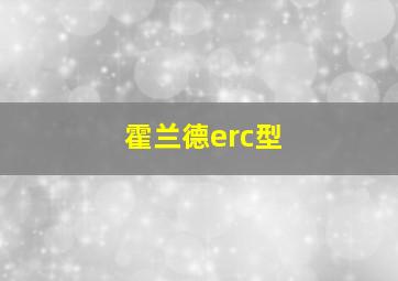 霍兰德erc型